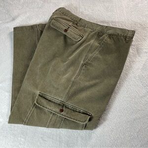 ORVIS Cargo Pants Mens Size 40X29 Pockets Khaki Hiking Camping Fishing Straight
